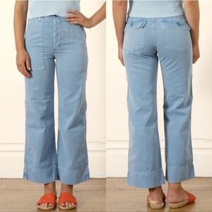 AMO Army Wide Leg Pants Pool Blue Size 28